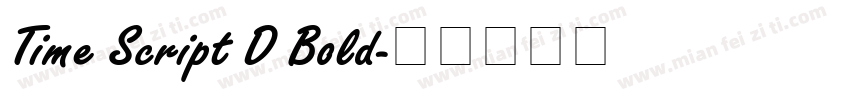 Time Script D Bold字体转换